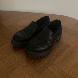 Black Chunky Loafers
